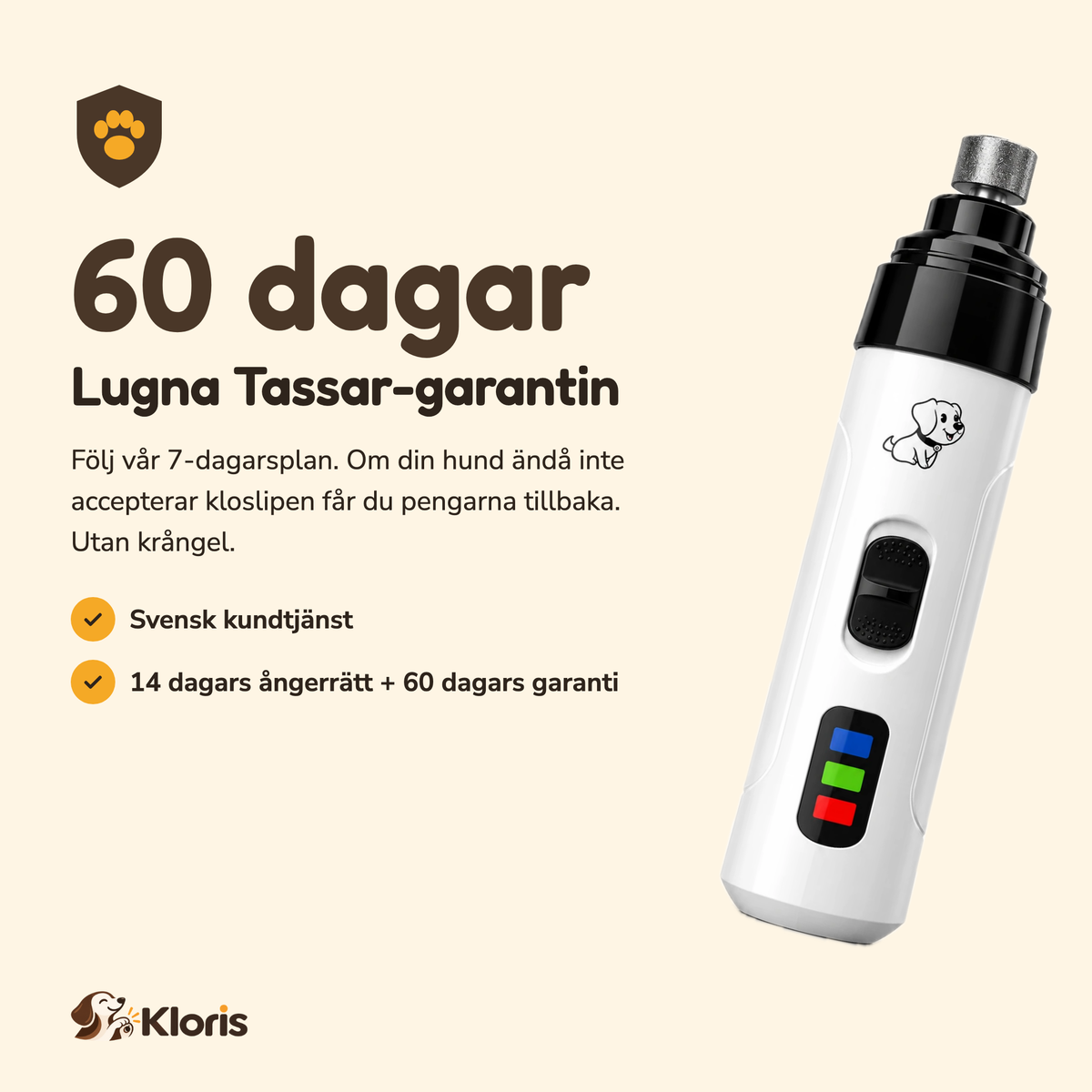 Kloris Trimmer Pro - Klipp inte i blindo. Slipa.
